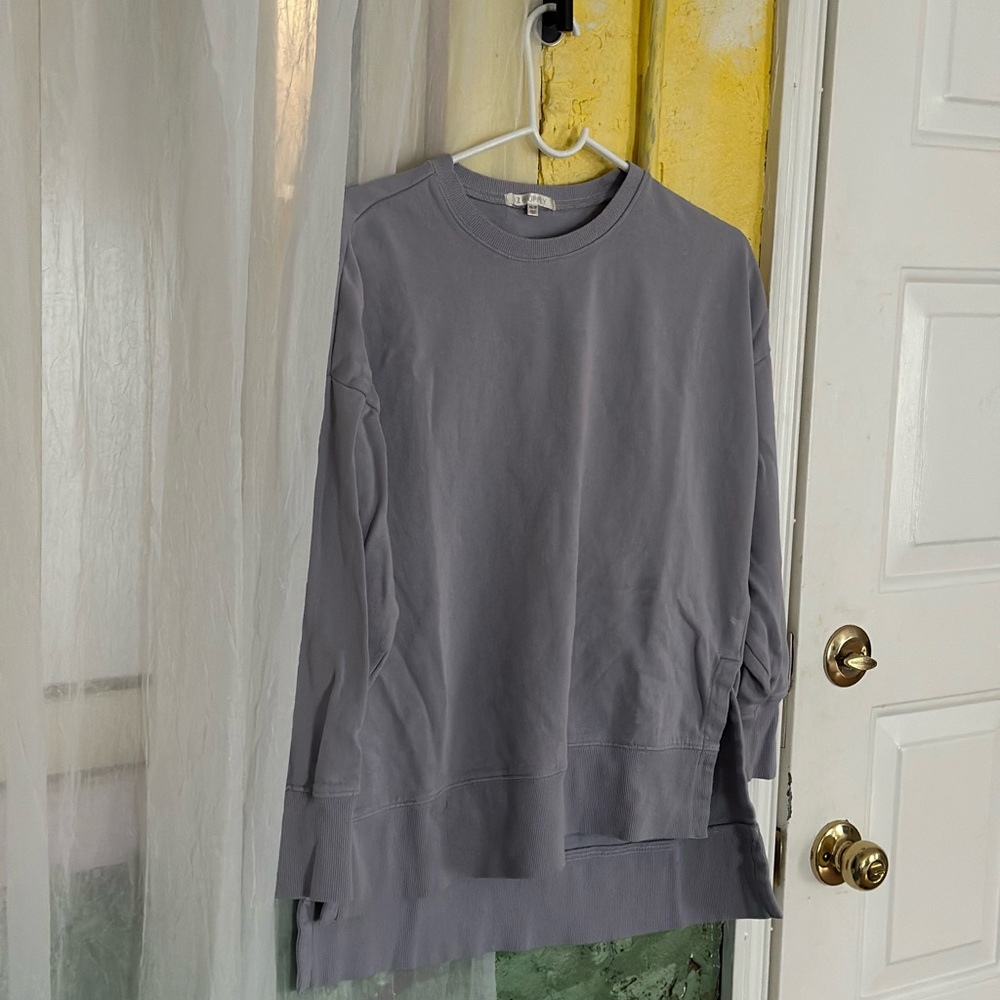 Gray Long Sleeve Sweatshirt
